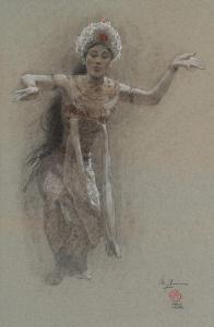 MAN FONG LEE 1913-1988,Balinese Dancer,1973,33auction SG 2019-01-26