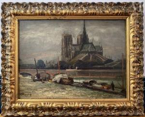 MANAGO Vincent 1880-1936,Vue de Notre-Dame de Paris,Millon & Associés FR 2024-02-15