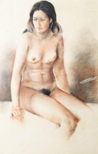 MANANSALA Vicente Silva 1910-1981,Nude,1972,Leon Gallery PH 2019-09-14