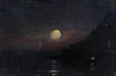 MANARESI Ugo 1851-1917,A Moonlit Seascape,John Nicholson GB 2019-12-18