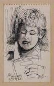 MANASSEH LEONARD 1916-2017,A portrait of Alan Low,Bellmans Fine Art Auctioneers GB 2019-07-05
