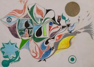MANASSEH LEONARD 1916-2017,Untitled abstract,2006,Bellmans Fine Art Auctioneers GB 2019-07-05