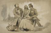 MANCA Giovanni 1889-1984,Ritratto di tre personaggi,Capitolium Art Casa d'Aste IT 2021-06-17