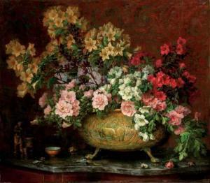 MANCEAU Lucien 1873-1937,A bouquet in a copper pot,1921,Christie's GB 2007-01-30
