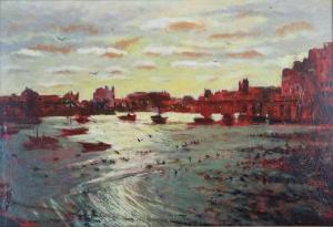 MANCHESTER George 1922-1966,Low Tide, Sunset,Halls GB 2023-05-07
