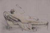 MANCIET Charles 1874-1963,female nude on a chaise,Burstow and Hewett GB 2017-11-22