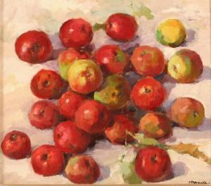MANDERS Frans 1939,Früchtestilleben mit roten Äpfeln,Von Zengen DE 2008-04-04