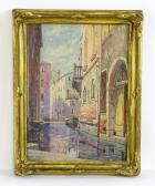 MANDONNET Pierre 1891-1970,A view of a Venice canal,1918,Claydon Auctioneers UK 2023-12-30