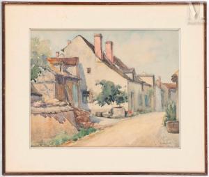MANDONNET Pierre 1891-1970,Maisons dans un village,Millon & Associés FR 2024-02-15