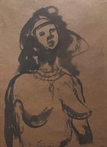 MANE KATZ Emmanuel 1894-1962,Nude Woman,Montefiore IL 2024-03-05