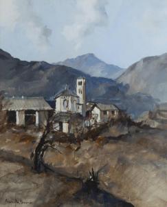 MANEGLIA Edmondo 1925-2003,Paesaggio,Sant'Agostino IT 2024-01-18