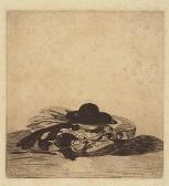 MANET Edouard 1832-1883,Chapeau et Guitarre: Frontispice&gt;.,1862,Swann Galleries US 2002-09-19