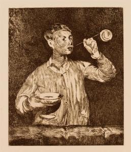 MANET Edouard 1832-1883,Gamin faisant une bulle de Savon,1868,Shannon's US 2011-04-28