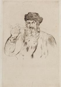 MANET Edouard 1832-1883,Le Fumeur.,Swann Galleries US 2016-03-08