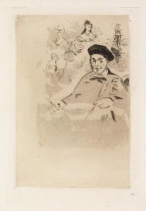 MANET Edouard 1832-1883,Théodore de Banville,1874,Swann Galleries US 2015-03-05