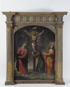 MANETTI Domenico 1608-1663,Crocifissione con la Madonna, Maria Maddale,Galleria Pananti Casa d'Aste 2016-04-16