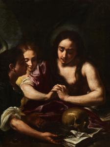 MANETTI Rutilio Lorenzo 1571-1639,MARIA MAGDALENA ALS BÜß ERIN IM GEBET MIT ENGELN,Hampel 2021-12-09