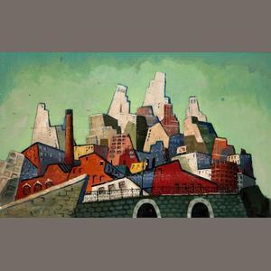 MANFREDI Joseph 1913-1996,Cityscape,Bonhams GB 2012-06-20