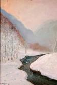 MANFREDI Sergio 1932,Piccolo torrente sotto la neve,1986,Meeting Art IT 2007-02-24