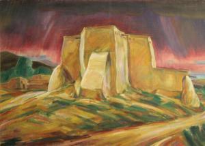 MANGELSDORF Hans 1903-1991,St. Francis of Assisi Mission, Rancho de Taos, New,Bonhams GB 2013-04-14