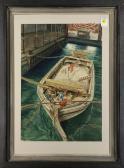 MANGELSDORF Hans 1903-1991,Tokyo Harbor Barge,1945,Clars Auction Gallery US 2017-11-18