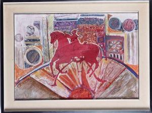 MANGINI Attilio 1912-2004,Figura su cavallo,Cambi IT 2022-10-25