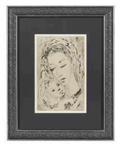 MANHATTAN Baron Avro 1914-1991,Mother and Child,New Orleans Auction US 2018-08-24