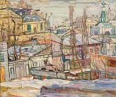 MANIEVICH Abraham 1883-1942,Snow, Kiev,1915,Galerie Koller CH 2021-12-03