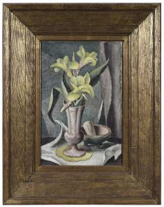 MANIGAULT Edward Middleton 1887-1922,Flowers in a Vase,1921-1922,Brunk Auctions US 2021-02-11