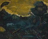 MANIGAULT Edward Middleton 1887-1922,Landscape with a Horse,c.1912,Bonhams GB 2016-11-22