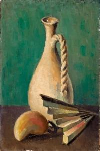 MANIGAULT Edward Middleton 1887-1922,Still life with jug, pear and fan,Bonhams GB 2012-04-25