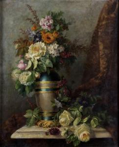 MANIQUET Augustin 1812-1879,Bodegón de flores,Goya Subastas ES 2020-02-13
