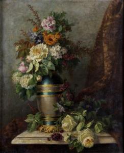 MANIQUET Augustin 1812-1879,Bodegón de flores,Goya Subastas ES 2018-07-26