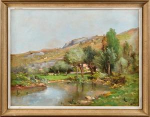 MANIQUET Frederic Marius 1822-1896,Paysage de campagne,1893,Osenat FR 2023-06-24