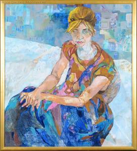 MANKOWSKA Ewa,Portrait de Joanny,Galerie Moderne BE 2015-06-16