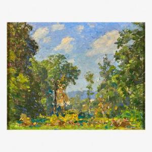 MANLEY Thomas Rathbone 1853-1938,Through the Trees;,Rago Arts and Auction Center US 2019-11-09