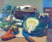 MANN Cyril 1911-1980,Still life of cabbage and other vegetables,John Nicholson GB 2009-05-20