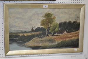 MANN Edward 1800-1800,Norfolk Scene With Windmill,Bamfords Auctioneers and Valuers GB 2017-01-04