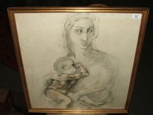 MANN Geoffrey Sandford 1900-1900,Mother and child,1971,Mallams GB 2011-05-27