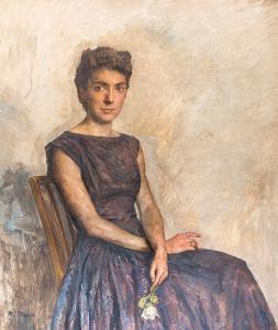 MANN Hans Jakob 1887-1963,Junge Frau mit gelber Rose,Palais Dorotheum AT 2014-05-27