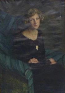 MANN Hans Jakob 1887-1963,vornehme junge Frau im Sessel sitzend,Georg Rehm DE 2016-04-28