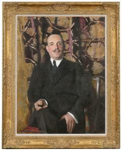 MANN Harrington,Sir Joseph Duveen, Baronet (1861-1939) seated in a,Brunk Auctions 2024-01-11