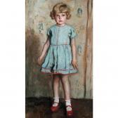 MANN Harrington 1864-1937,young girl in a blue dress,Sotheby's GB 2005-07-13