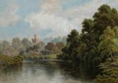 MANN Robert 1869-1892,RIVER WITH DISTANT CASTLE,Sloans & Kenyon US 2012-05-04