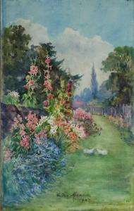 MANNERS Victoria 1876-1933,A Garden in Bloom,1907,Halls GB 2020-10-07