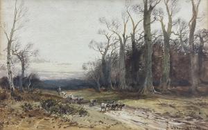 MANNERS William,Shepherd and his Flock on a Forest Path,1908,David Duggleby Limited 2023-12-08
