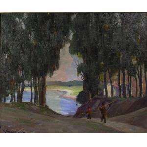 MANNHEIM Jean 1863-1945,(Fishin') Morro Bay,1920,Clars Auction Gallery US 2023-01-13