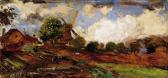 MANNHEIMER Gusztav 1859-1937,Windmill on the Belgian Border,Kieselbach HU 1998-06-12