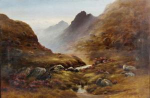 MANNING PHILIP,Landschaft in den Highlands mit ruhenden Schafen,DAWO Auktionen DE 2016-04-23