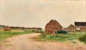 MANNOURY Armand Arsène 1888-1893,A la ferme,Osenat FR 2024-04-07